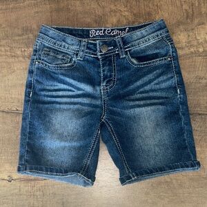 Red Camel Girls Dark Blue Denim Shorts 8